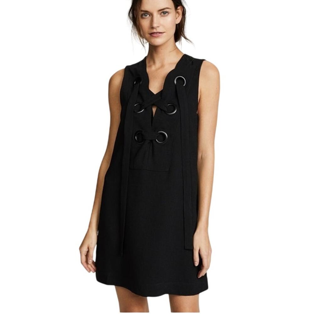 English Factory Lace Up Front Dress Size Medium